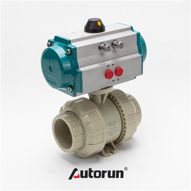 Pneumatické PVC guľový kohút